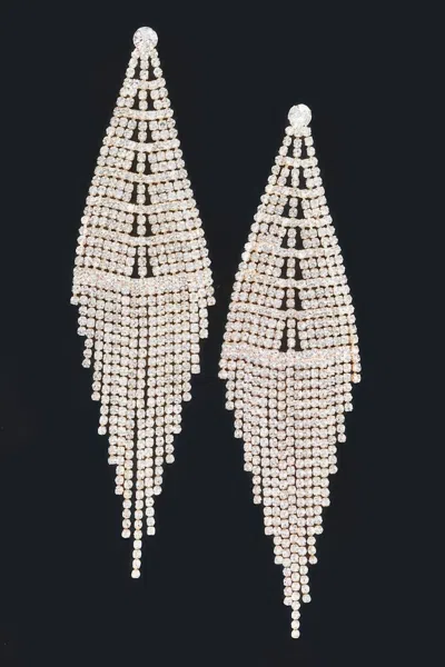 Truedames Shine On Me Drop Earrings In Metallic