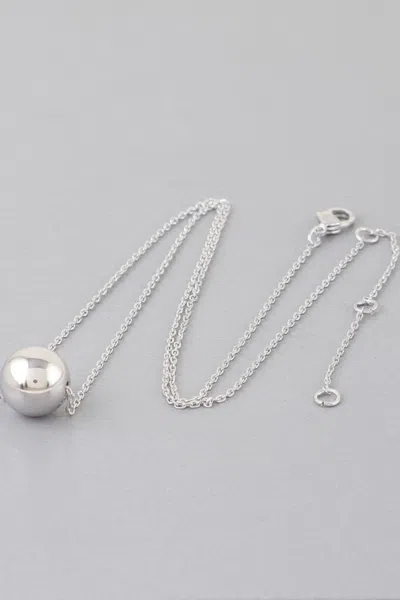 Truedames Shiny Bead Chain Necklace In Silver