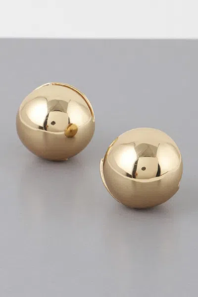 Truedames Shiny Shell Clasp Earrings In Gold