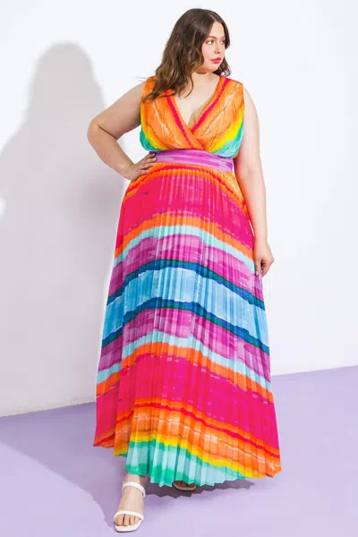 Truedames Shore Vacays Woven Maxi Dresss In Multi