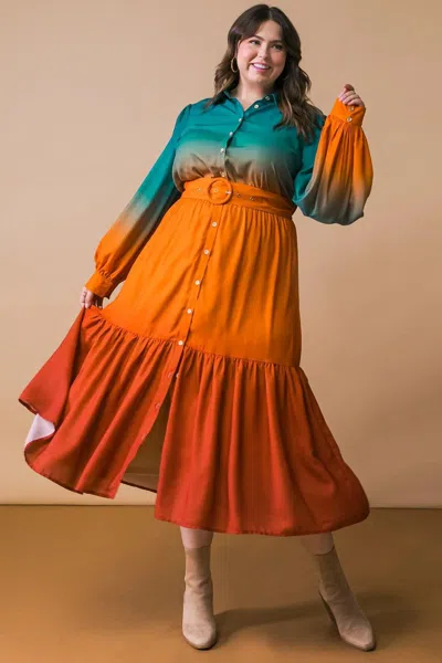 Truedames Show Stopper Woven Midi Dress In Multi