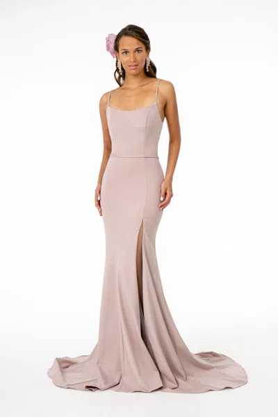 Truedames Side Slit Long Dress In Multi