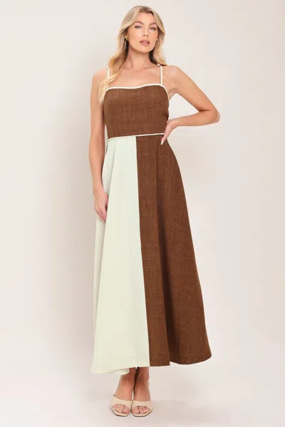 Truedames Sienna Form Woven Midi Dress In Multi