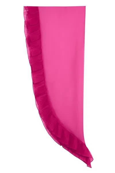 Truedames Silk Shawl In Pink