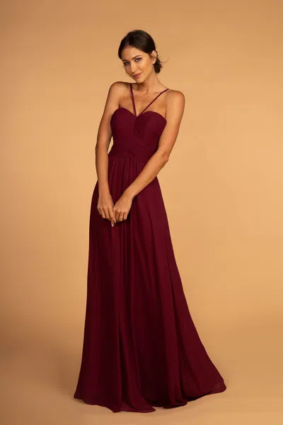 Truedames Simple Bridesmaids Long Dresses In Brown