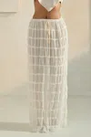 Truedames Sky Breeze Sheer Maxi Skirt In Yellow