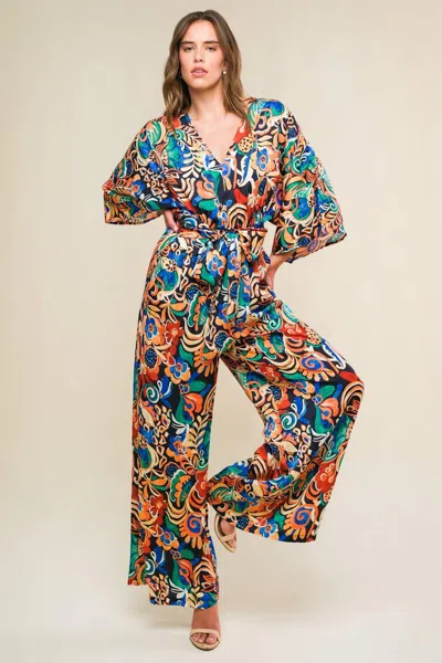 Truedames Skyline Grace Woven Jumpsuit In Black