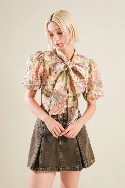 Truedames Sleek Simplicity Woven Top In Multi