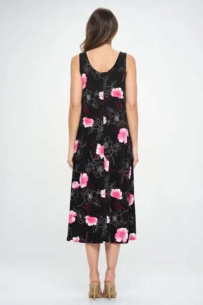Truedames Sleeveless And Soft Round-neckline Long In Pink