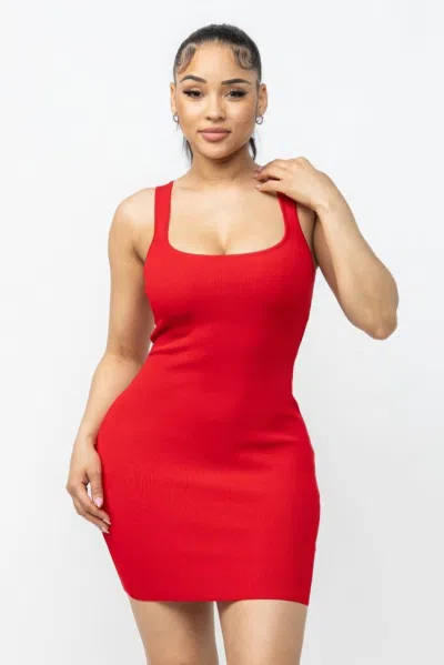 Truedames Sleeveless Mini Dress In Red