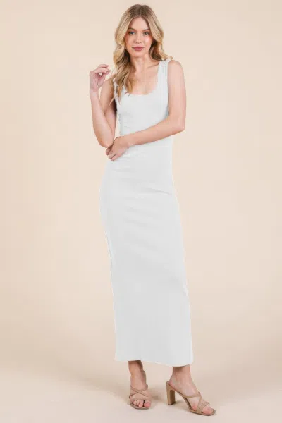 Truedames Sleeveless Rib Maxi Dress In Blue