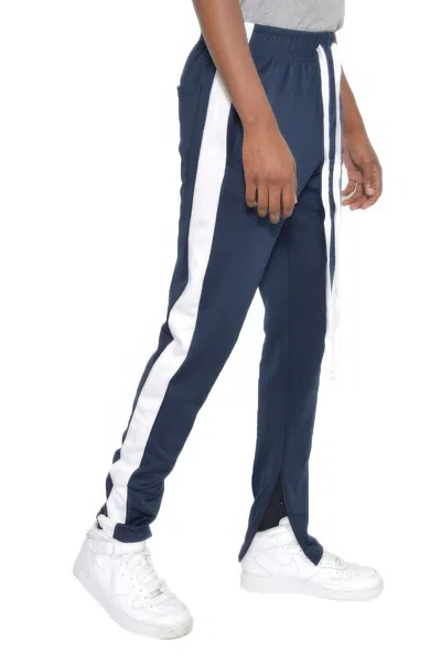 Truedames Slim Fit Single Stripe Track Pant In Blue
