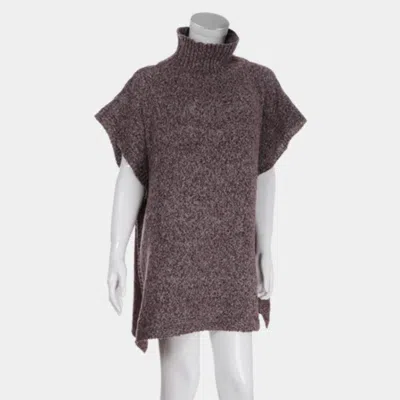 Truedames Slit Side Detail Turtleneck Sweater In Grey
