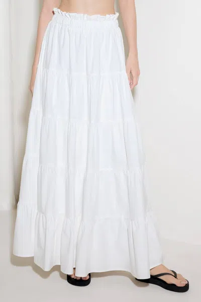 Truedames Slow Down In White Woven Maxi Skirt