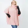 Truedames Slub Knit Turtle Neck Pullover In Pink