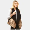 Truedames Snake Skin Fur Lining Vest In Animal Print