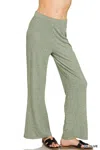 Truedames Soft Elastic Waisted Flare Pants In Multi