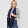 Truedames Soft Knit Infinity Scarf In Blue