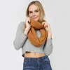 Truedames Soft Knit Infinity Scarf In Brown