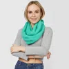 Truedames Soft Knit Infinity Scarf In Green