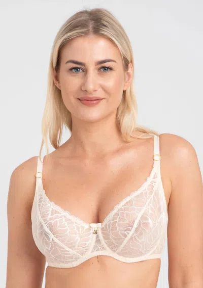 Truedames Soft Lace Underwire Bra In White