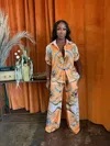 Truedames Solar Muse Pants Set In Orange
