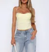 Truedames Solid Back Knot Lace Trim Sleeveless Shirt In Gray