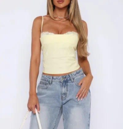 Truedames Solid Back Knot Lace Trim Sleeveless Shirt In Gray
