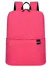 Truedames Solid Color Nylon Backpack Bag In Pink