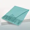 Truedames Solid Color Pashmina Scarf Shawl In Blue