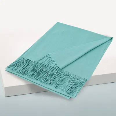 Truedames Solid Color Pashmina Scarf Shawl In Blue