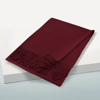 Truedames Solid Color Pashmina Scarf Shawl In Blue