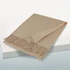 Truedames Solid Color Pashmina Scarf Shawl In Brown