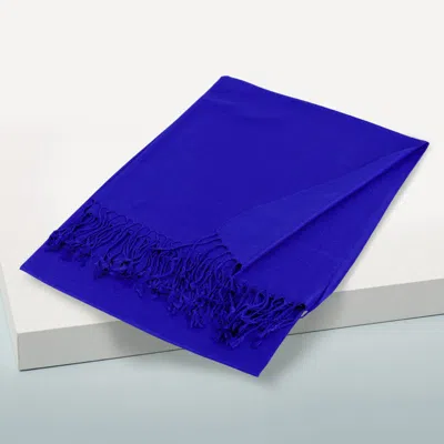 Truedames Solid Color Pashmina Scarf Shawl In Purple