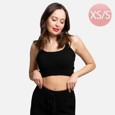 Truedames Solid Crop Top In Black
