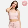 Truedames Solid Crop Top In Pink