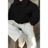 Truedames Solid Fleece Cropped Cozy Fuzzy Fur Jacket In Black