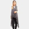 Truedames Solid Fringe Knit Vest In Pink