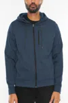 Truedames Solid Heathered Zip Up Jacket In Blue