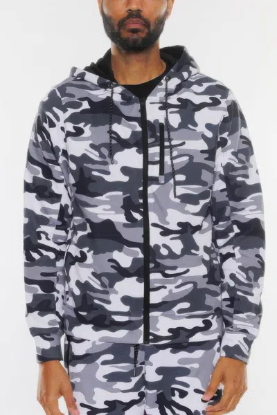 Truedames Solid Heathered Zip Up Jacket In Multi