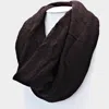 Truedames Solid Infinity Scarf In Black