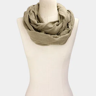 Truedames Solid Infinity Scarf In Gray
