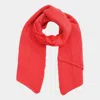 Truedames Solid Knitted Fuzzy Scarf In Pink