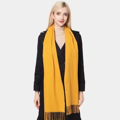 Truedames Solid Oblong Scarf In Yellow