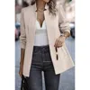 Truedames Solid Pocket Long Sleeve Elegant Wool Coat In Multi