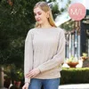 Truedames Solid Ribbed Sweater In Neutral
