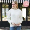 Truedames Solid Ribbed Sweater In White