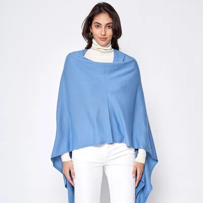 Truedames Solid Scarf Poncho In Multi