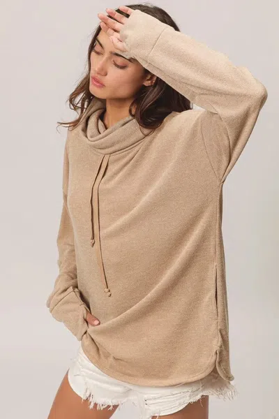 Truedames Solid Side Pocket Thumb Top In Gray