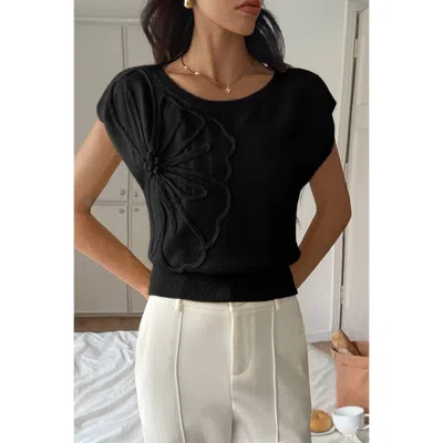 Truedames Solid Sleeveless Knit Loose Fit Vest In Animal Print